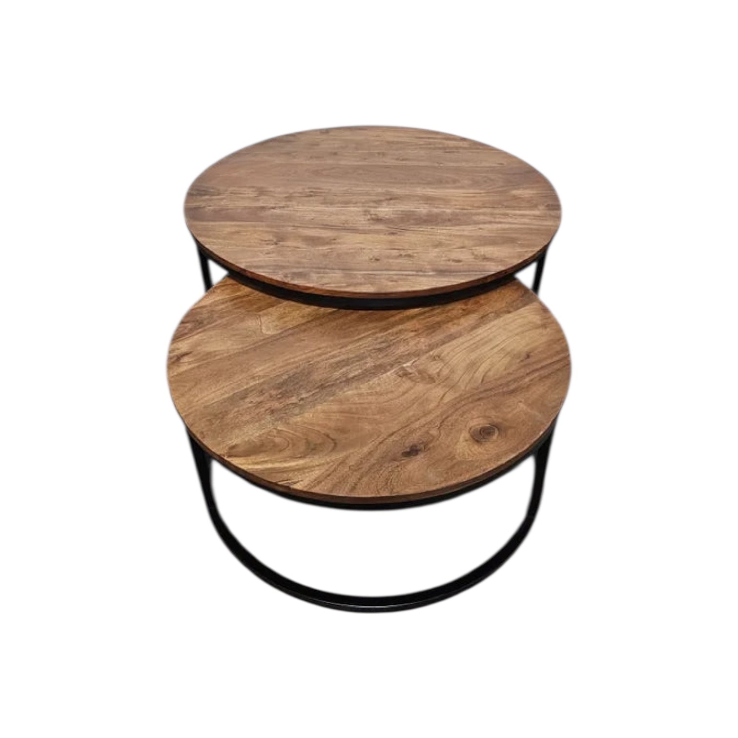 Tables à café gigognes en bois d’acacia | Fini naturel