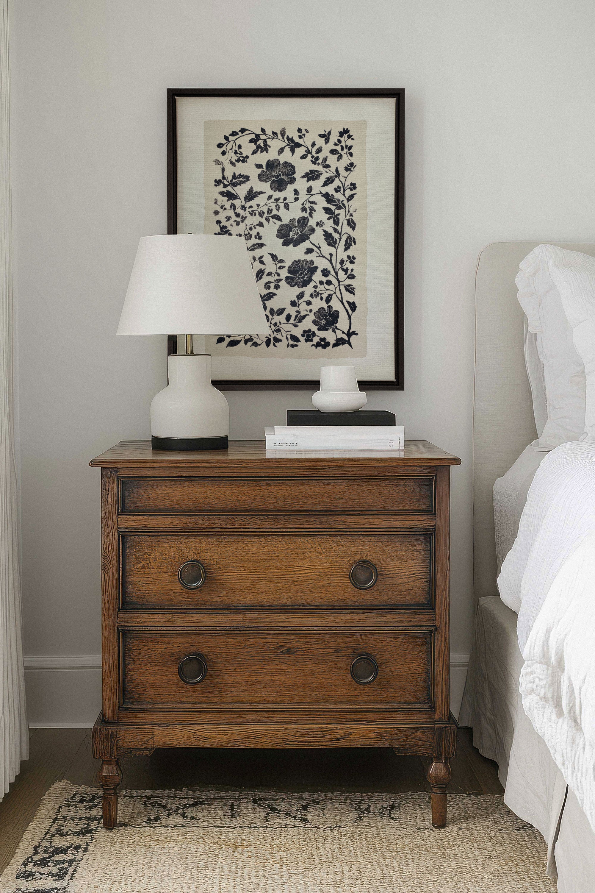 FLORAL SHADOW, Oeuvre sur toile étirée