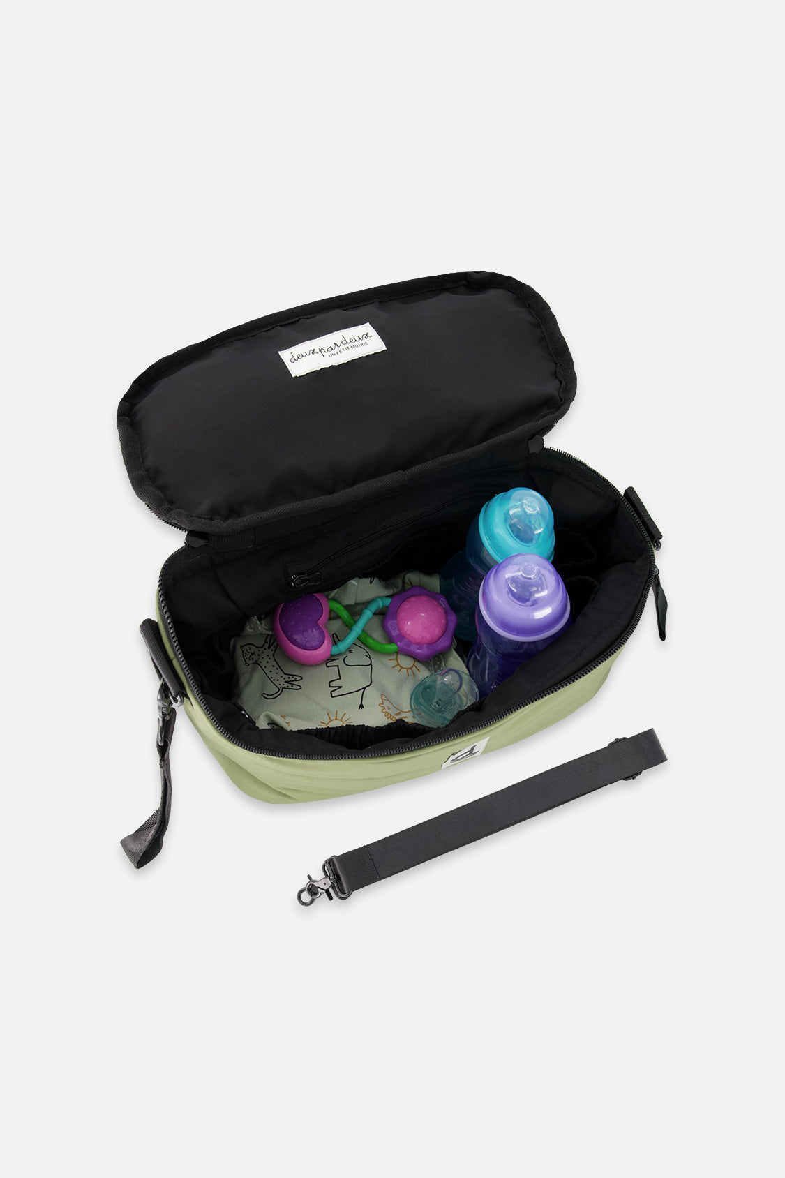 Mini sac à couches vert olive | Imperméable | Deux par Deux