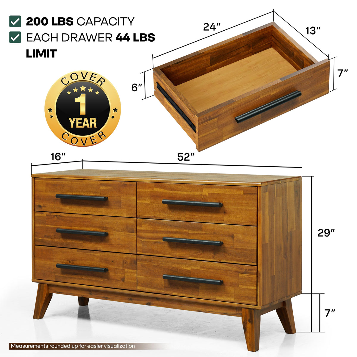 Commode Legacy en bois massif | FSC® | Finition artisanale