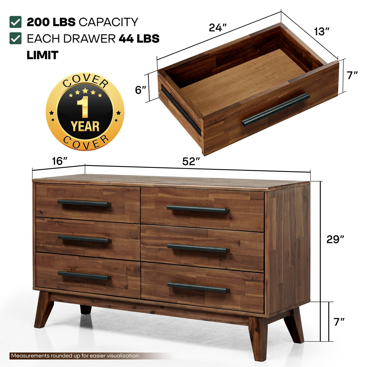 Commode Legacy en bois massif | FSC® | Finition artisanale