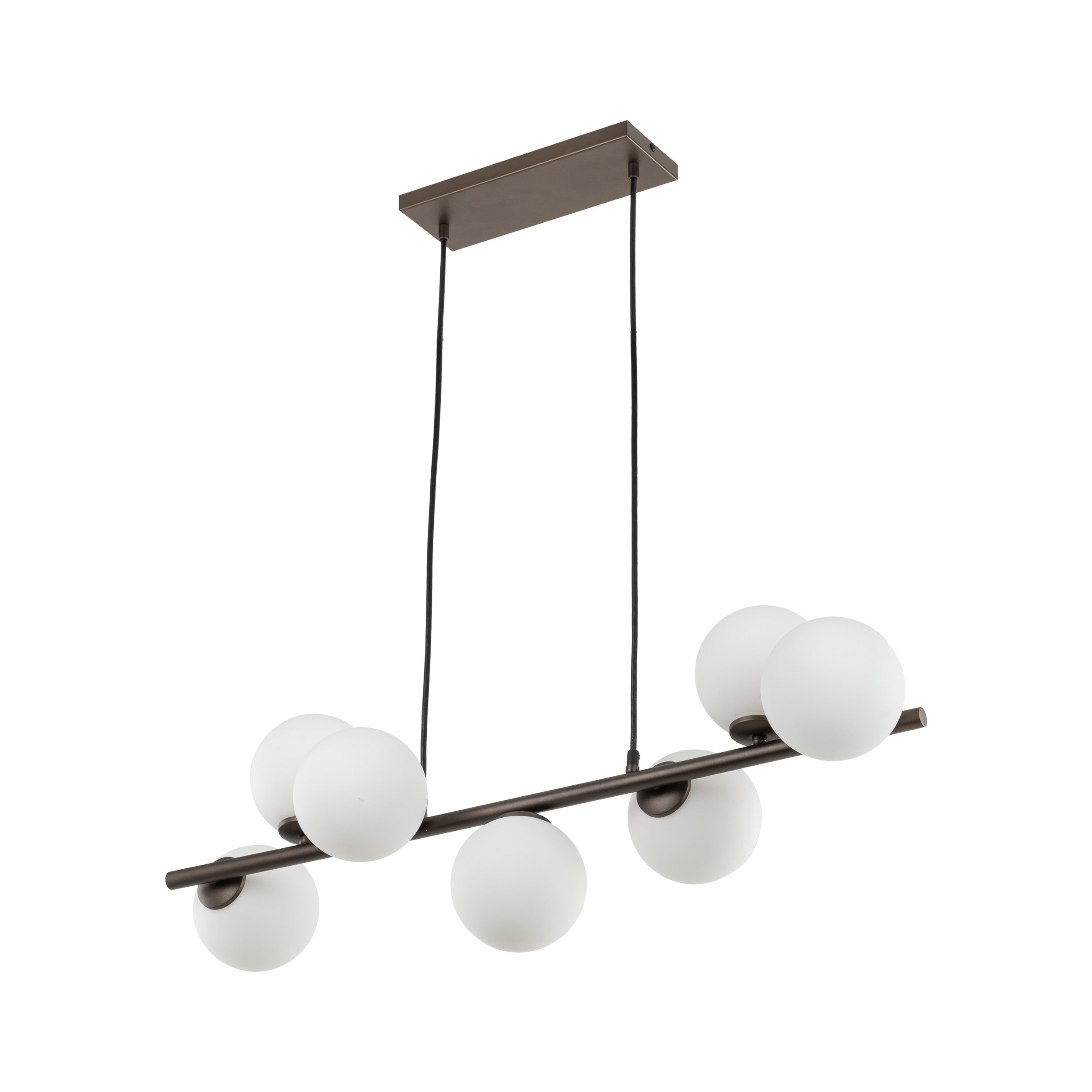 Lampe Suspendue ESTERA Scandinave 7 Lumières | Suspension Moderne en Verre et Métal