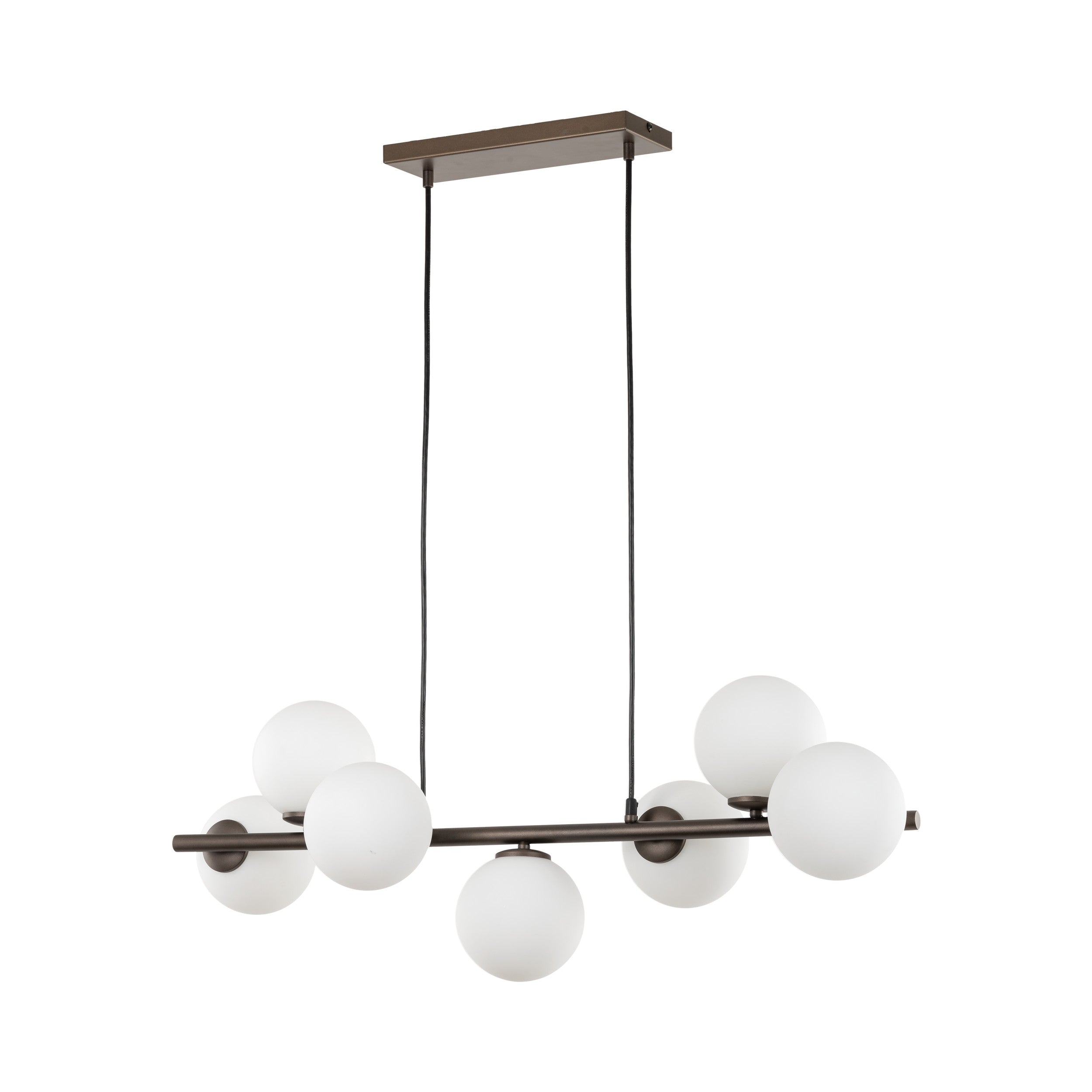 Lampe Suspendue ESTERA Scandinave 7 Lumières | Suspension Moderne en Verre et Métal