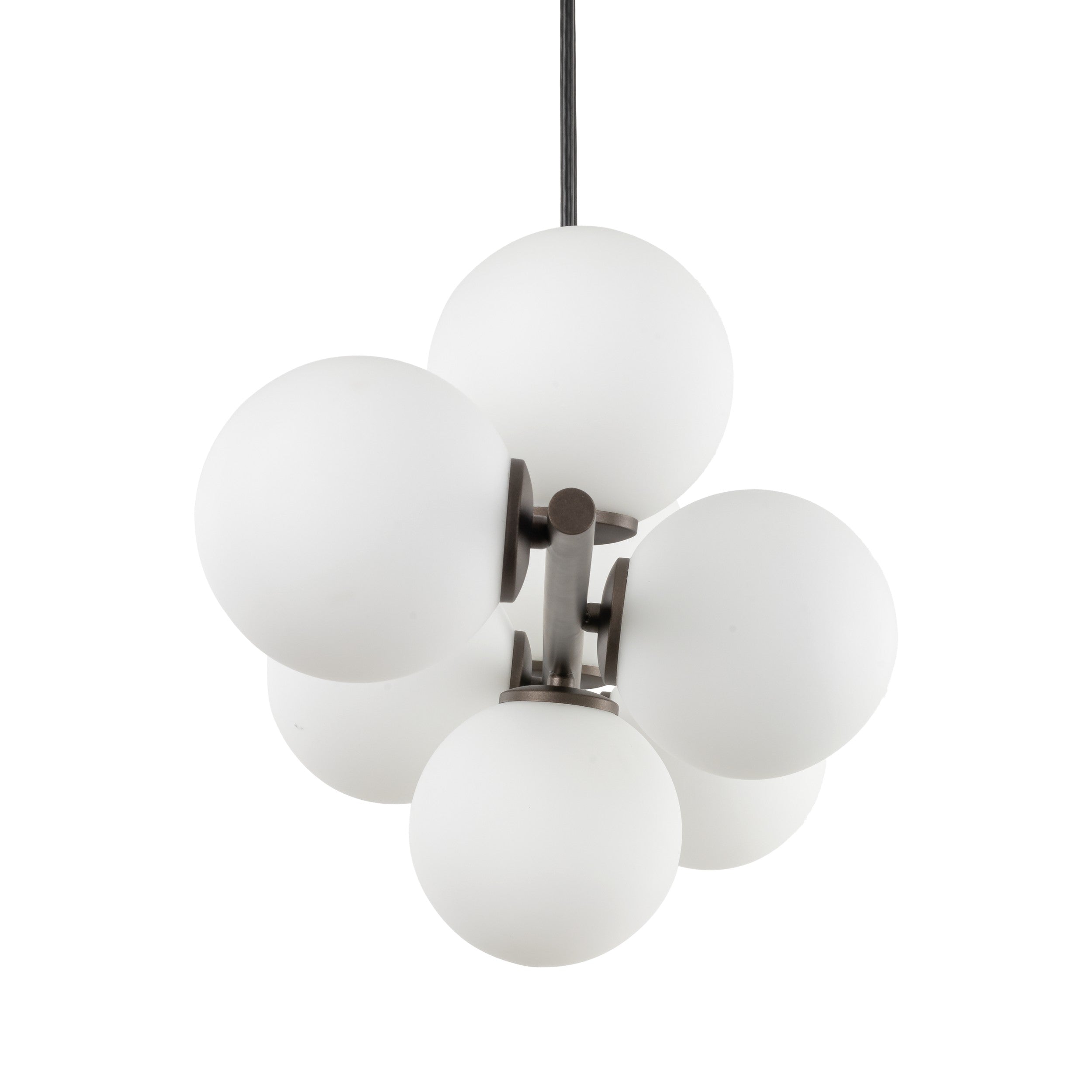 Lampe Suspendue ESTERA Scandinave 7 Lumières | Suspension Moderne en Verre et Métal