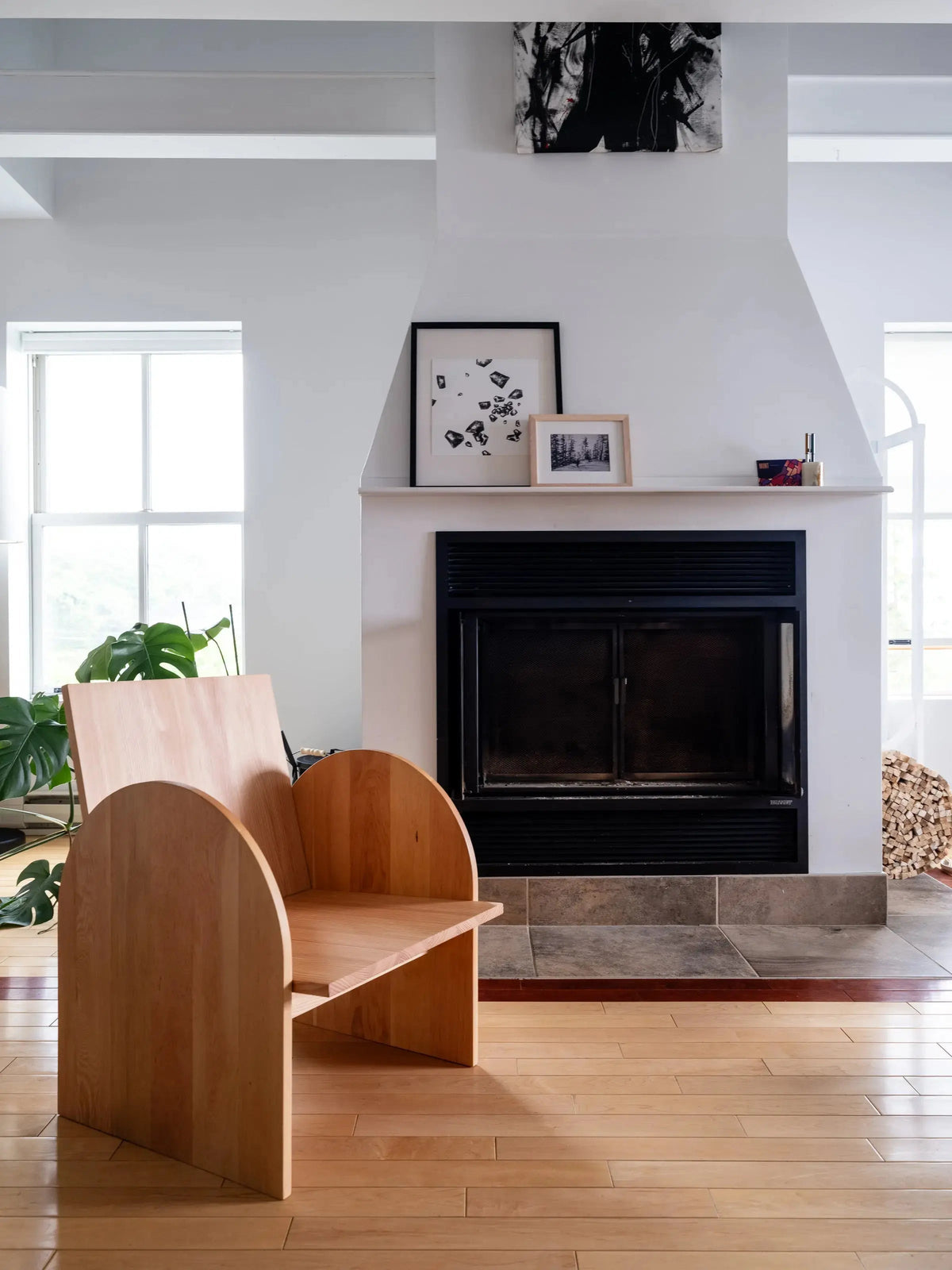 MUGO Armchair | Solid wood | Handmade in Quebec