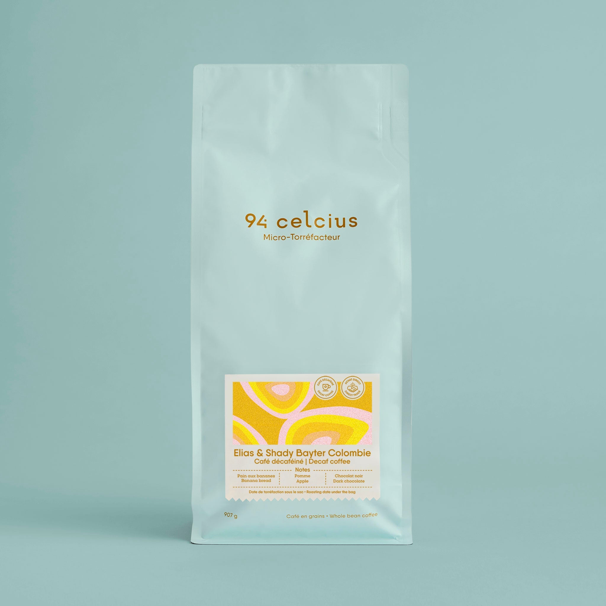 Café décaféiné Colombie | Banane, pomme et chocolat noir | 94Celcius