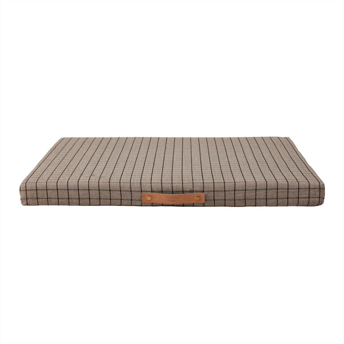 Coussin pour chien Milo Grid grand format en coton biologique OYOY Living Design, coussin confortable avec housse amovible.