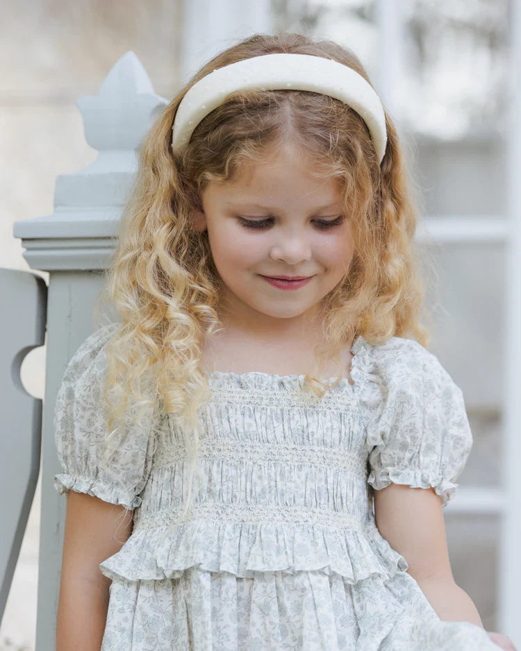 Robe Olivia à fleurs pour bébé et enfant | Manches bouffantes | Coton