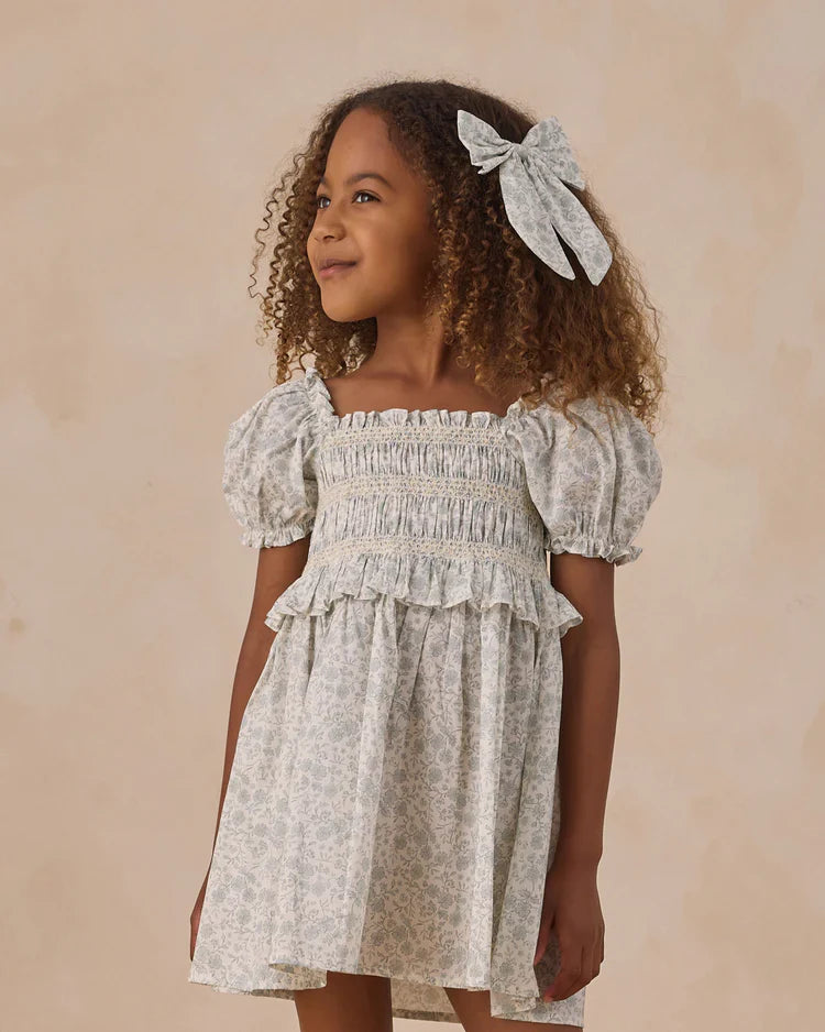 Robe Olivia ivoire à imprimé floral Sky Floral en coton Wild Baby