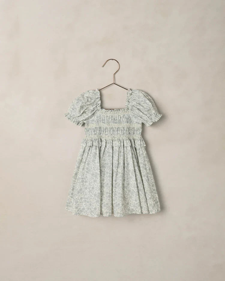 Robe Olivia à fleurs pour bébé et enfant | Manches bouffantes | Coton
