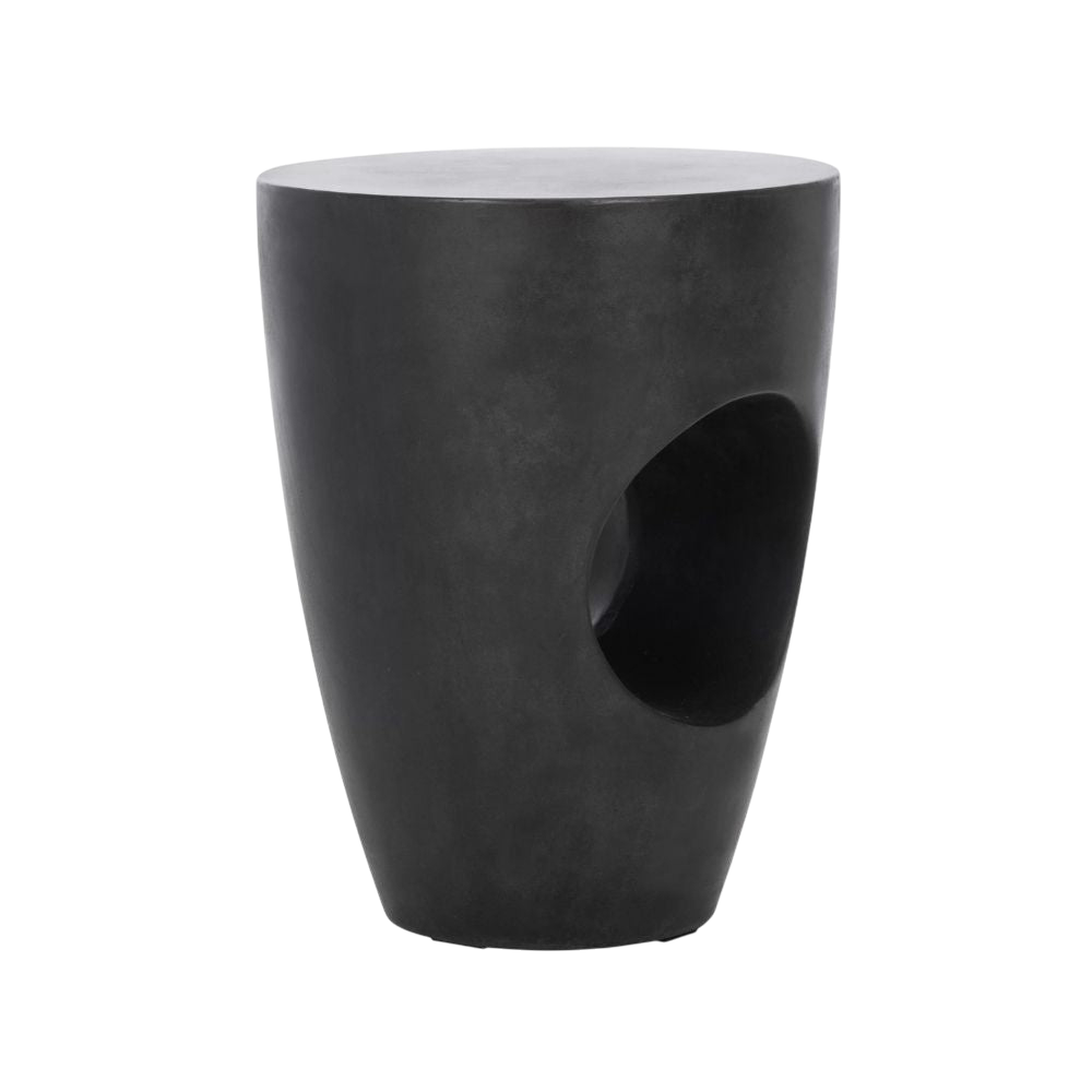 Table d’appoint Olivia Terrazzo | Ciment, Noir ou Blanc