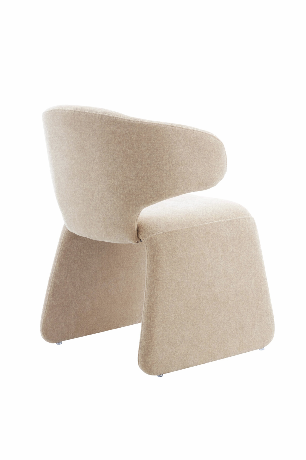 Chaise de salle à manger Oriana moderne sculptée | 2 teintes disponibles