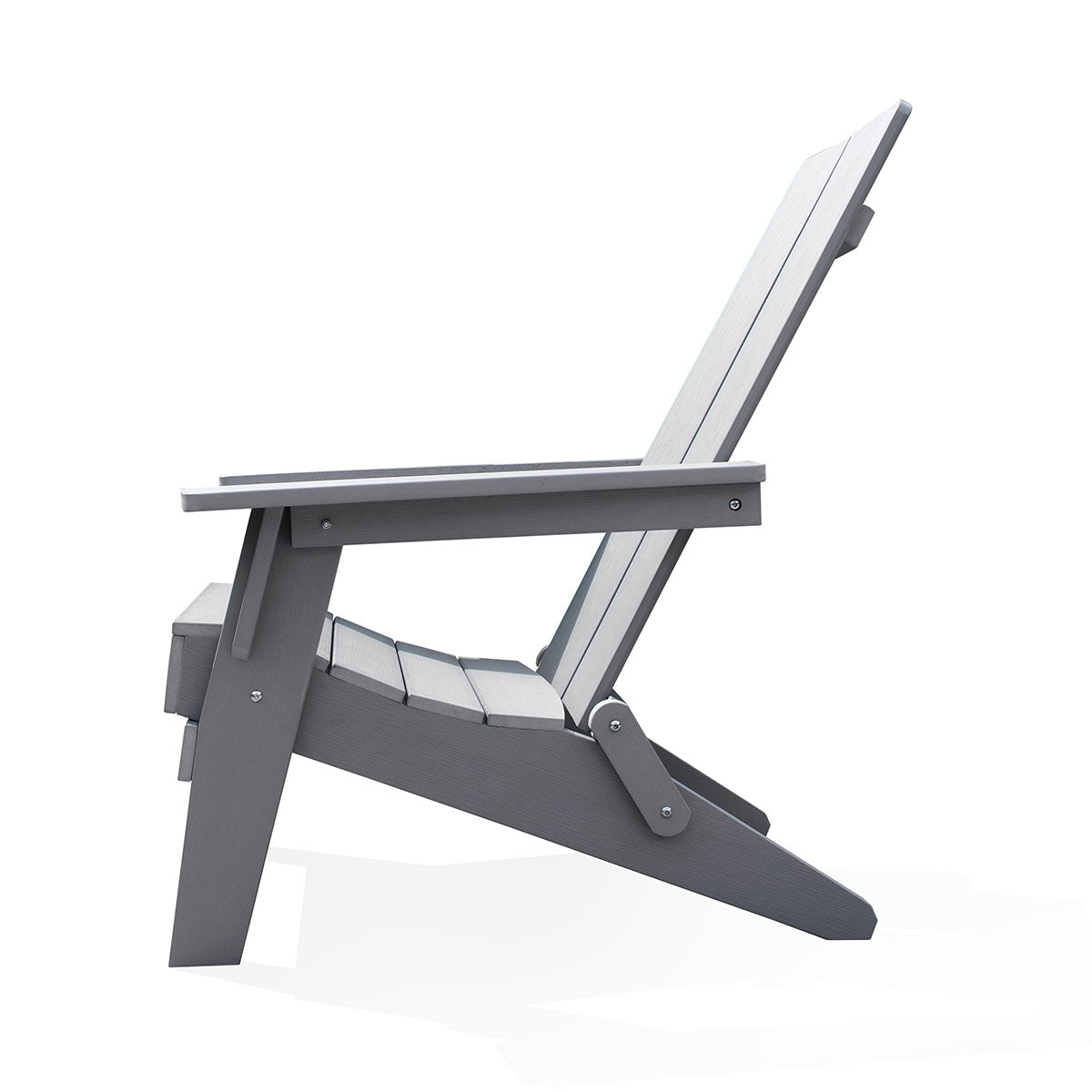 Outdoor Folding Adirondack Chair | Recycled Polymer | Built-in Cup Holder