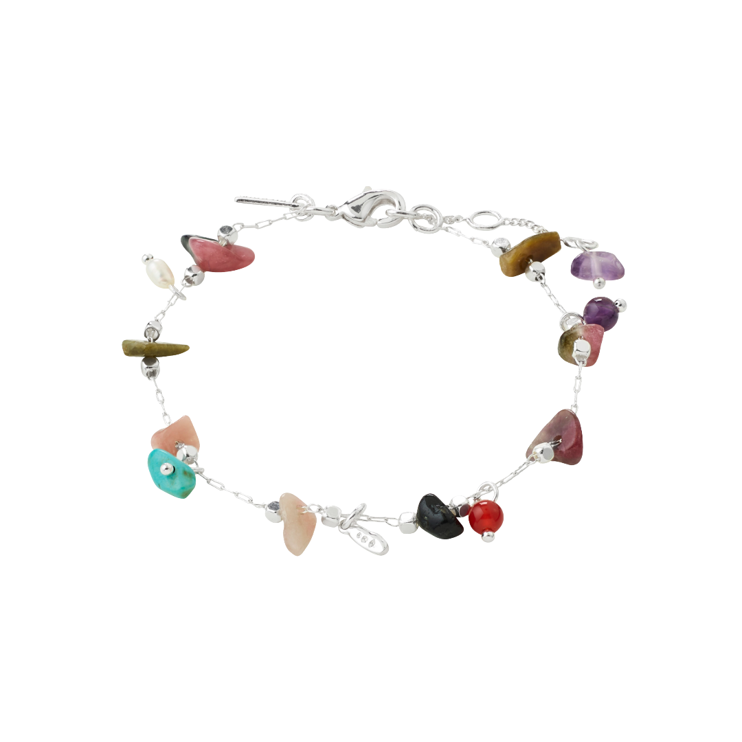 HERE Bracelet | Natural semi-precious stones | Gold or silver plated | Pilgrim