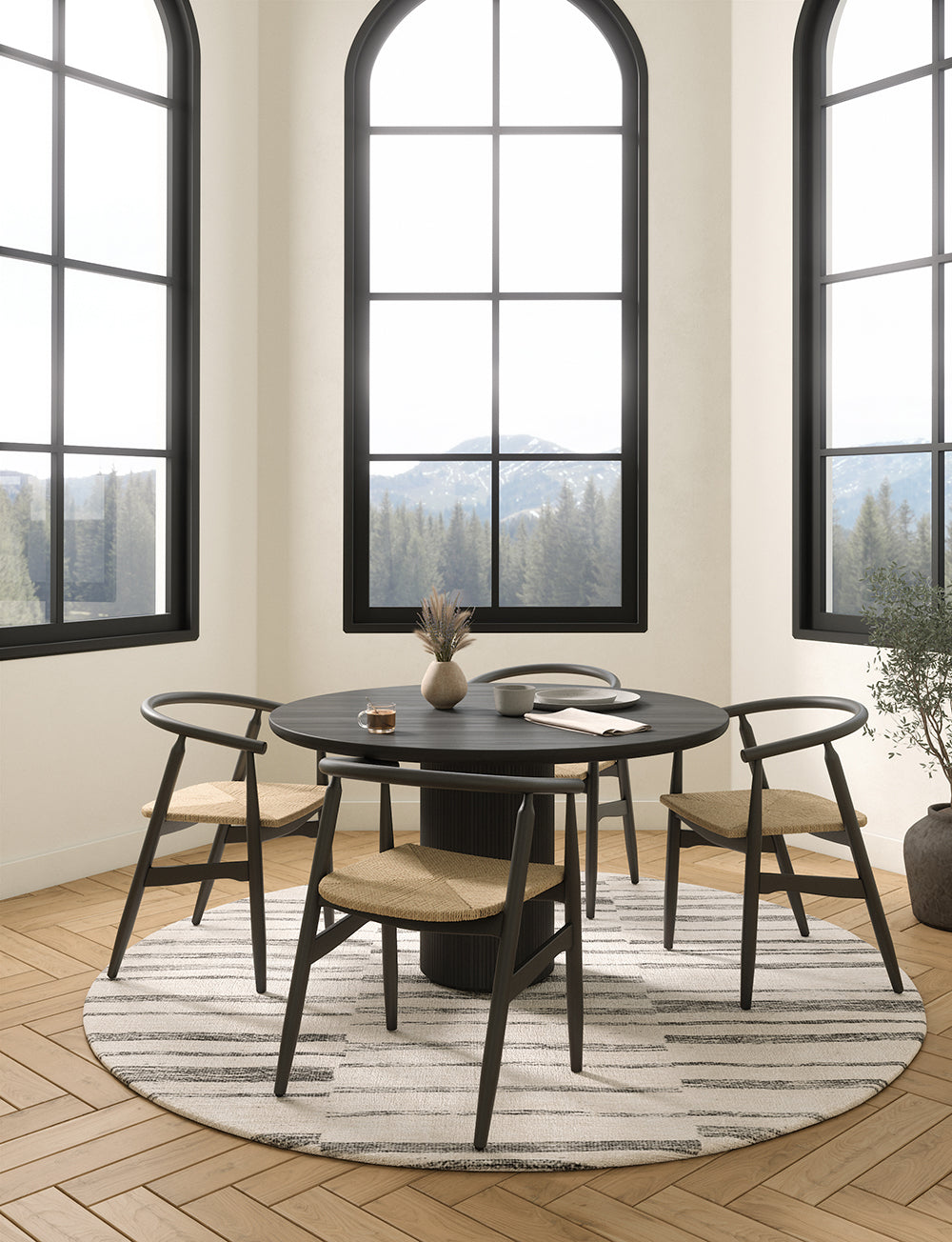 Tapis Sahara Ivoire & Gris | Motif Marocain