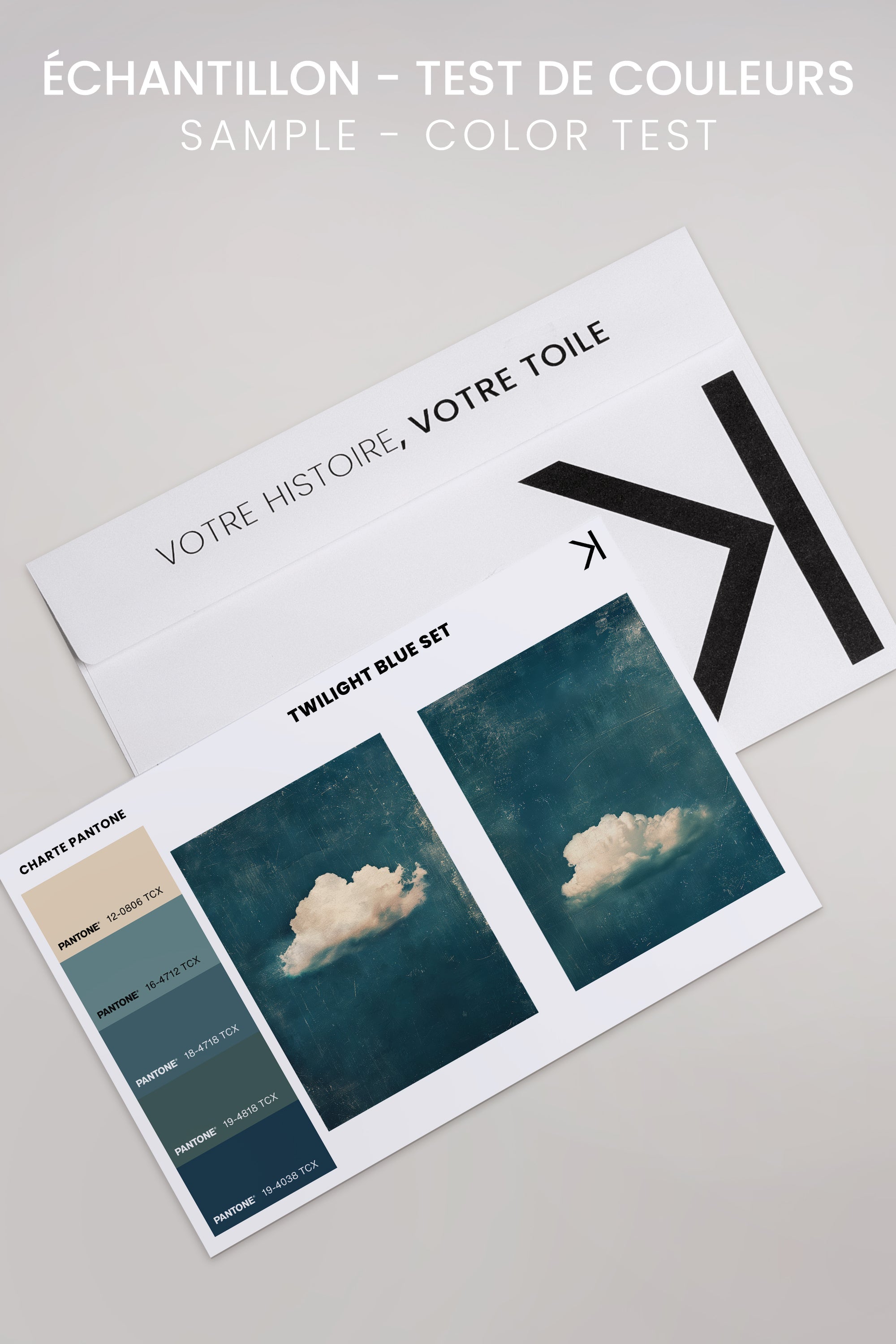 TWILIGHT BLUE SET (2 Oeuvres sur toile étirée)