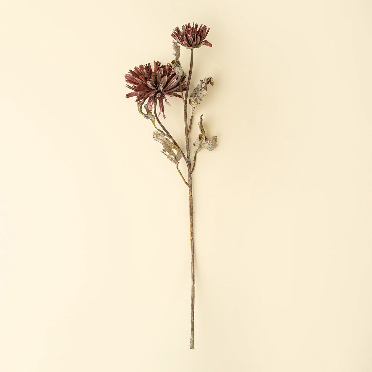 Tige de dahlia artificiel bordeaux | Effet réaliste | Fleurs décoratives