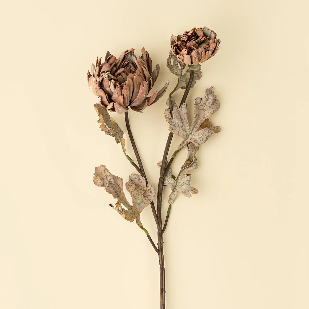 Tige de dahlia en fleurs Real Touch | Brun | Fini réaliste