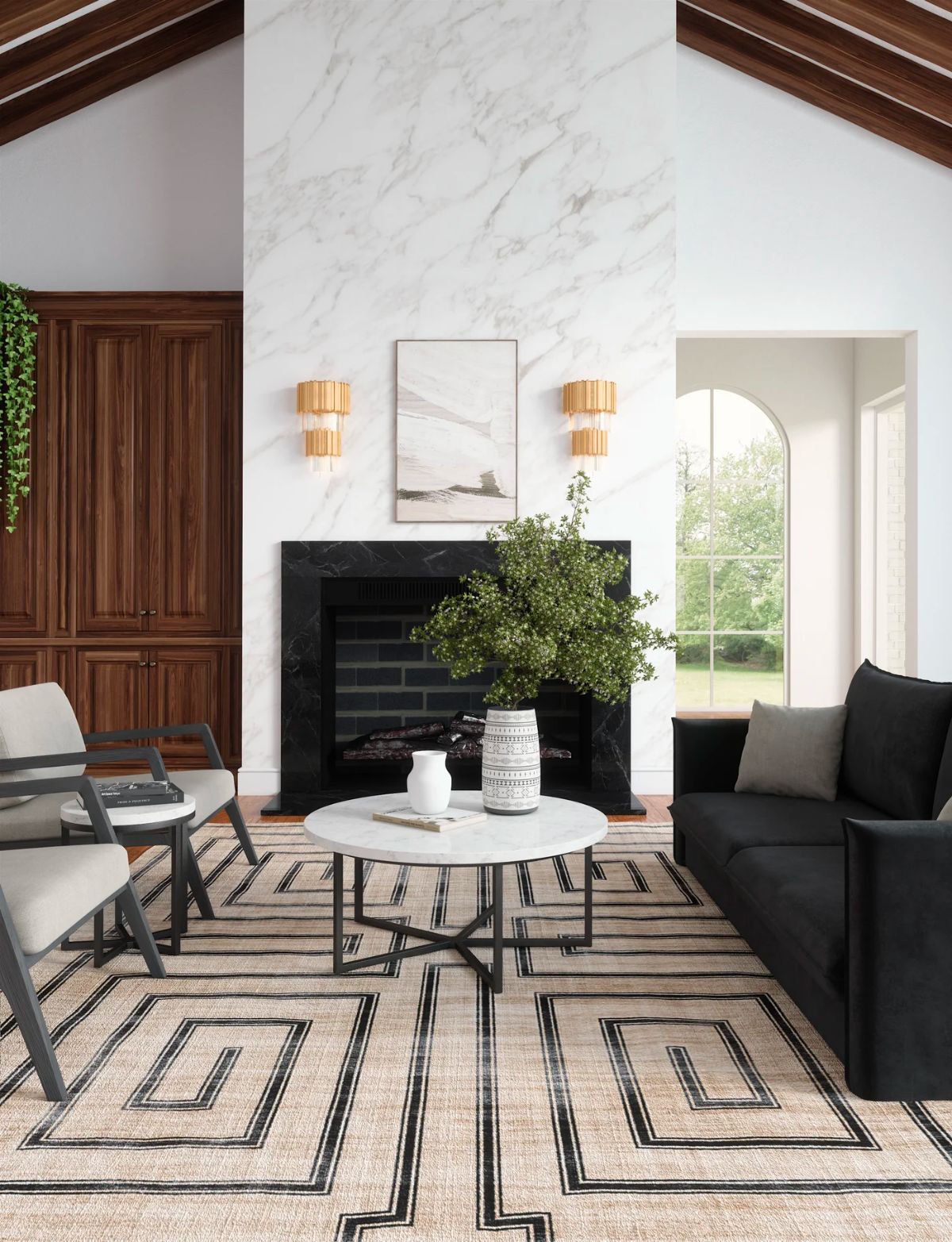 Tapis Noa – Naturel Noir