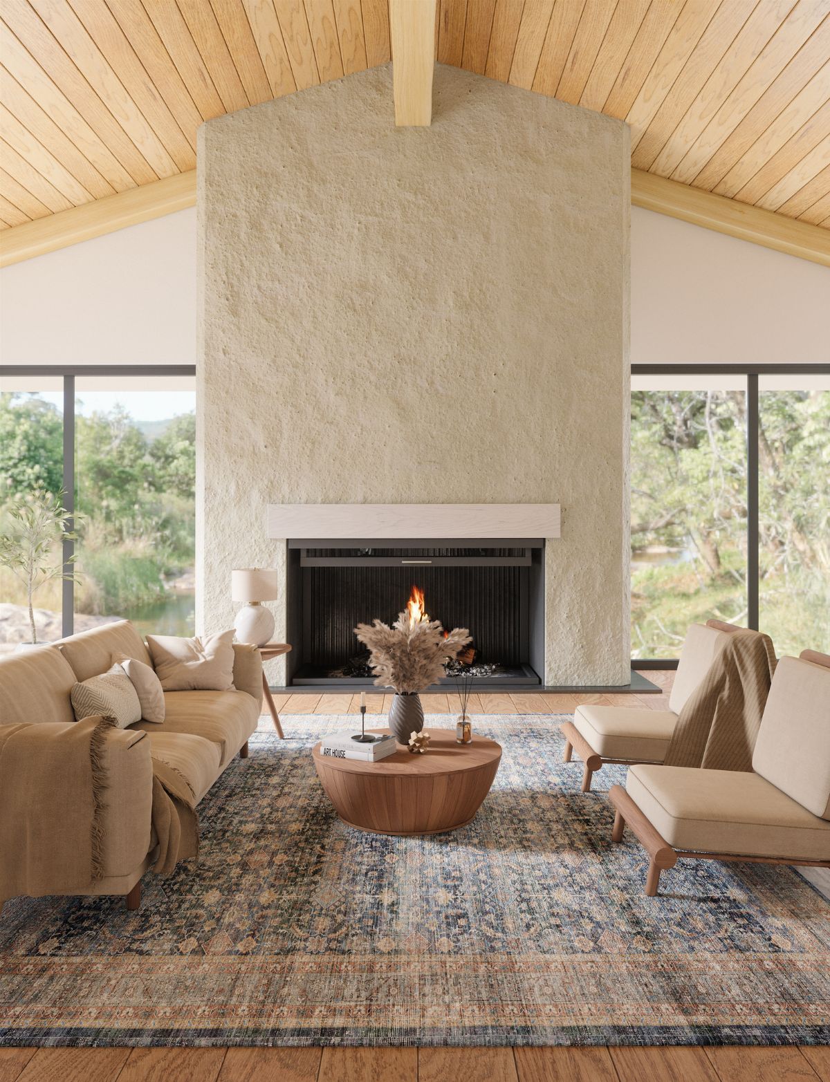 Tapis Davina – Bleu Marine Lagoon