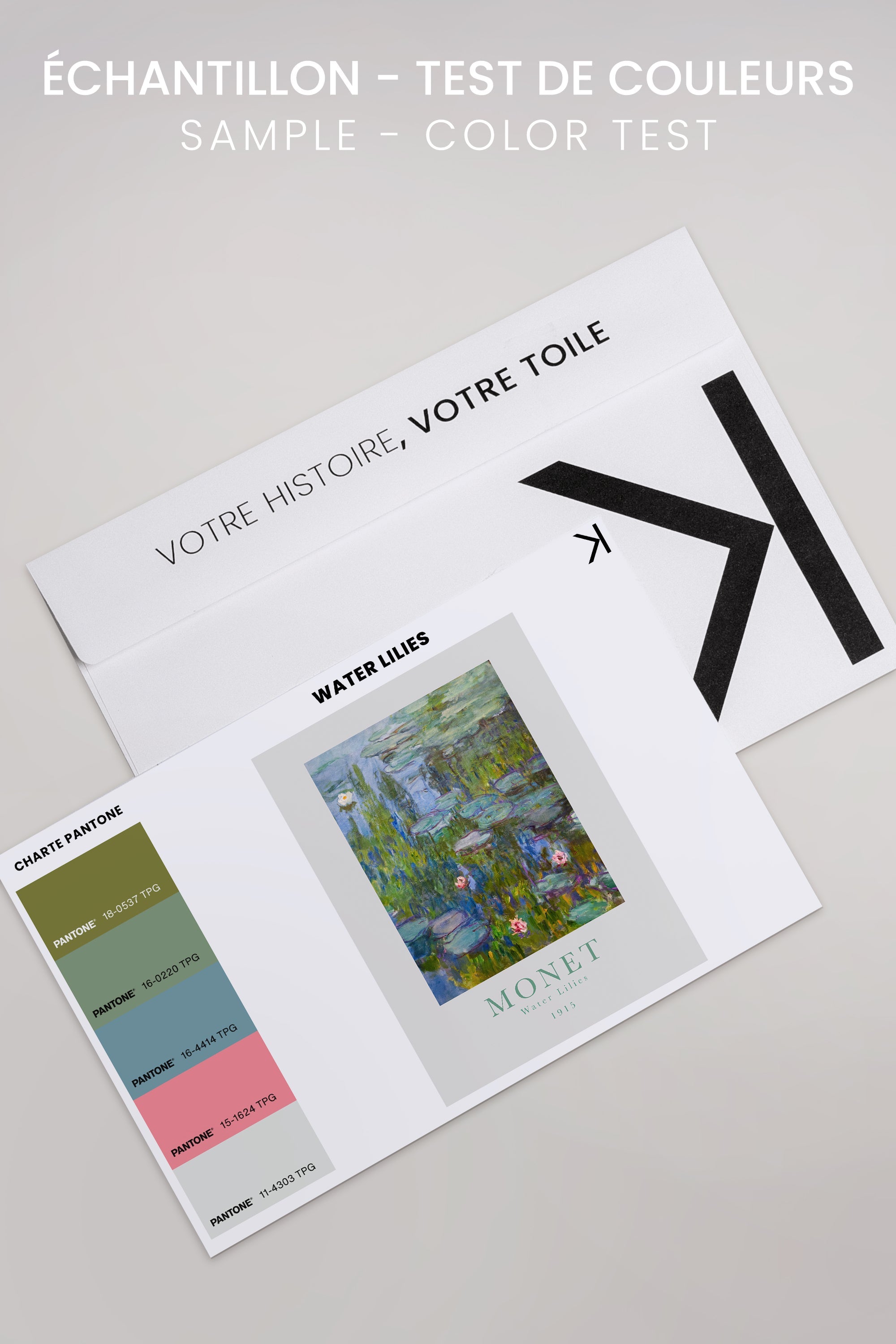 WATER LILIES, Oeuvre sur toile étirée