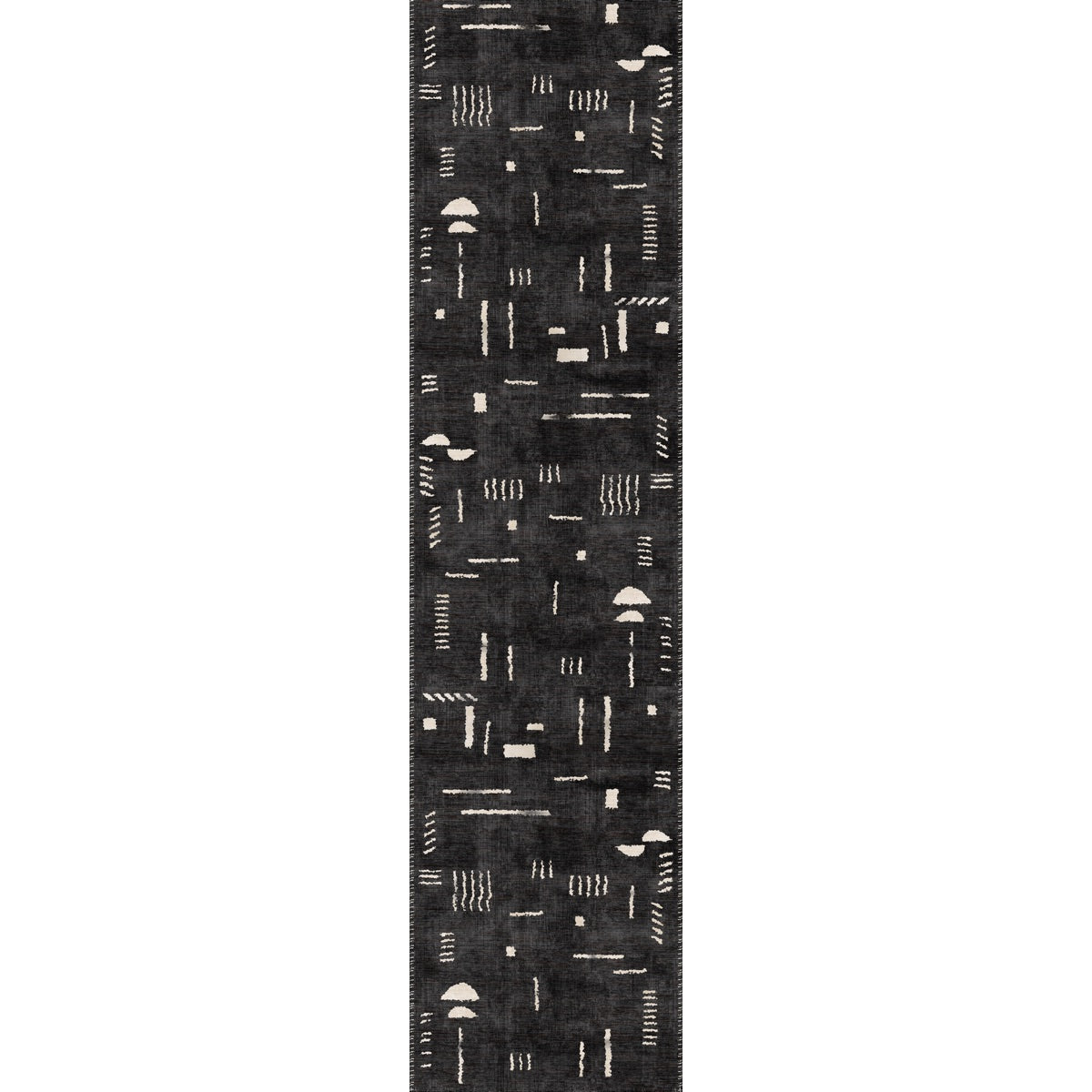 Tapis Jama Noir & Ivoire | Design Scandinave Moderne