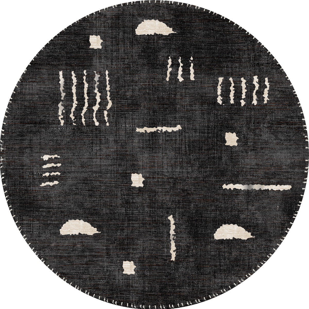 Tapis Jama Noir & Ivoire | Design Scandinave Moderne