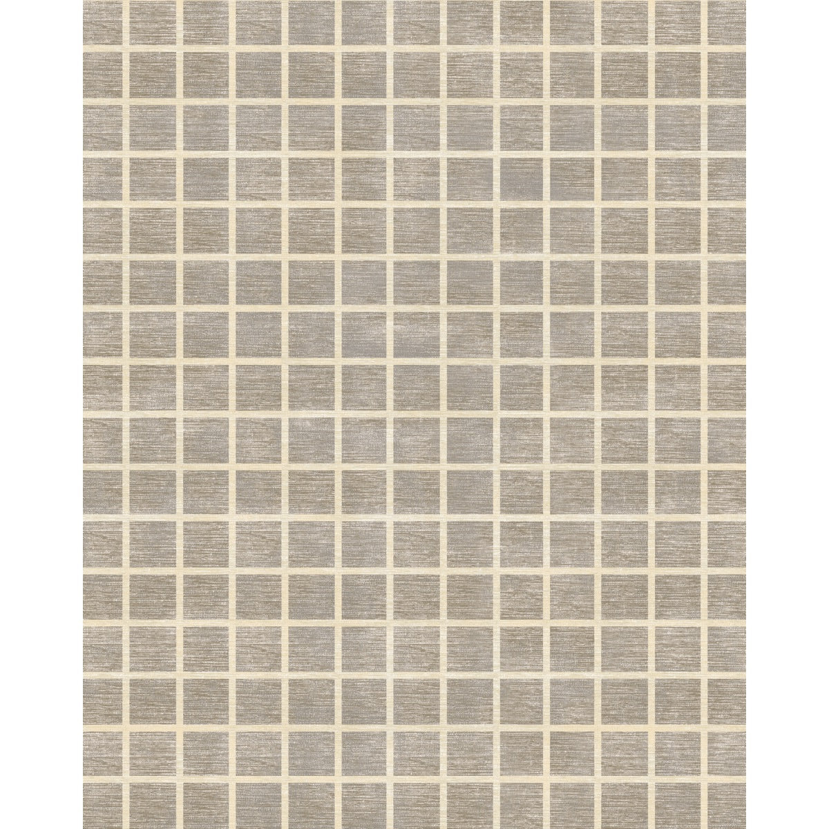 Tapis Caper beige naturel | Motif à carreaux moderne