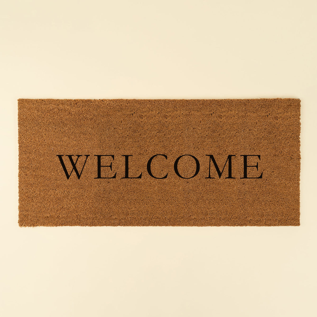 Paillasson « Welcome » en fibre de coco | L | Dos en PVC