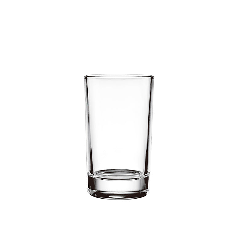 Ensemble de 6 verres à jus transparents IKIDO de 150 mL en verre sans plomb pour boissons quotidiennes.