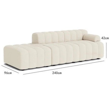 Aoko Sofa | Canapé moderne | Design sculpté | Confort moelleux | Velours - Les Trouvailles de JustineNisu HomeTrio Urban