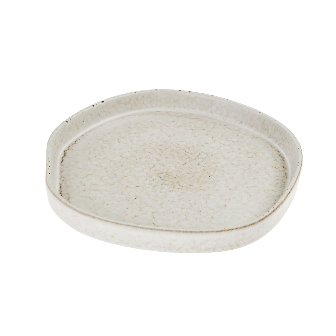 Assiettes de Service Pebble en Céramique | Ensemble de 2 | Forme Organique - Les Trouvailles de JustineIndaba Home