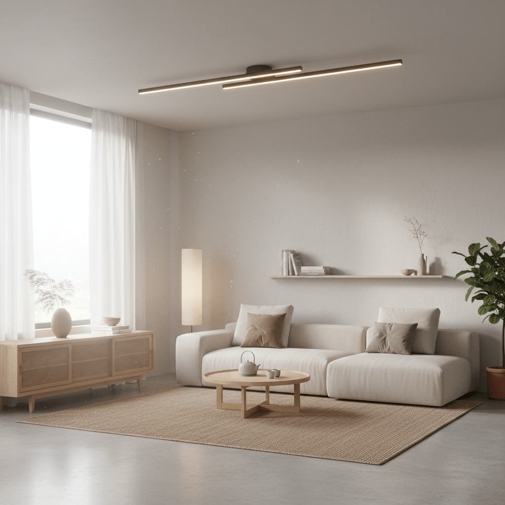 Barre lumineuse LED architecturale Axis | Plafonnier moderne ajustable | Noir mat