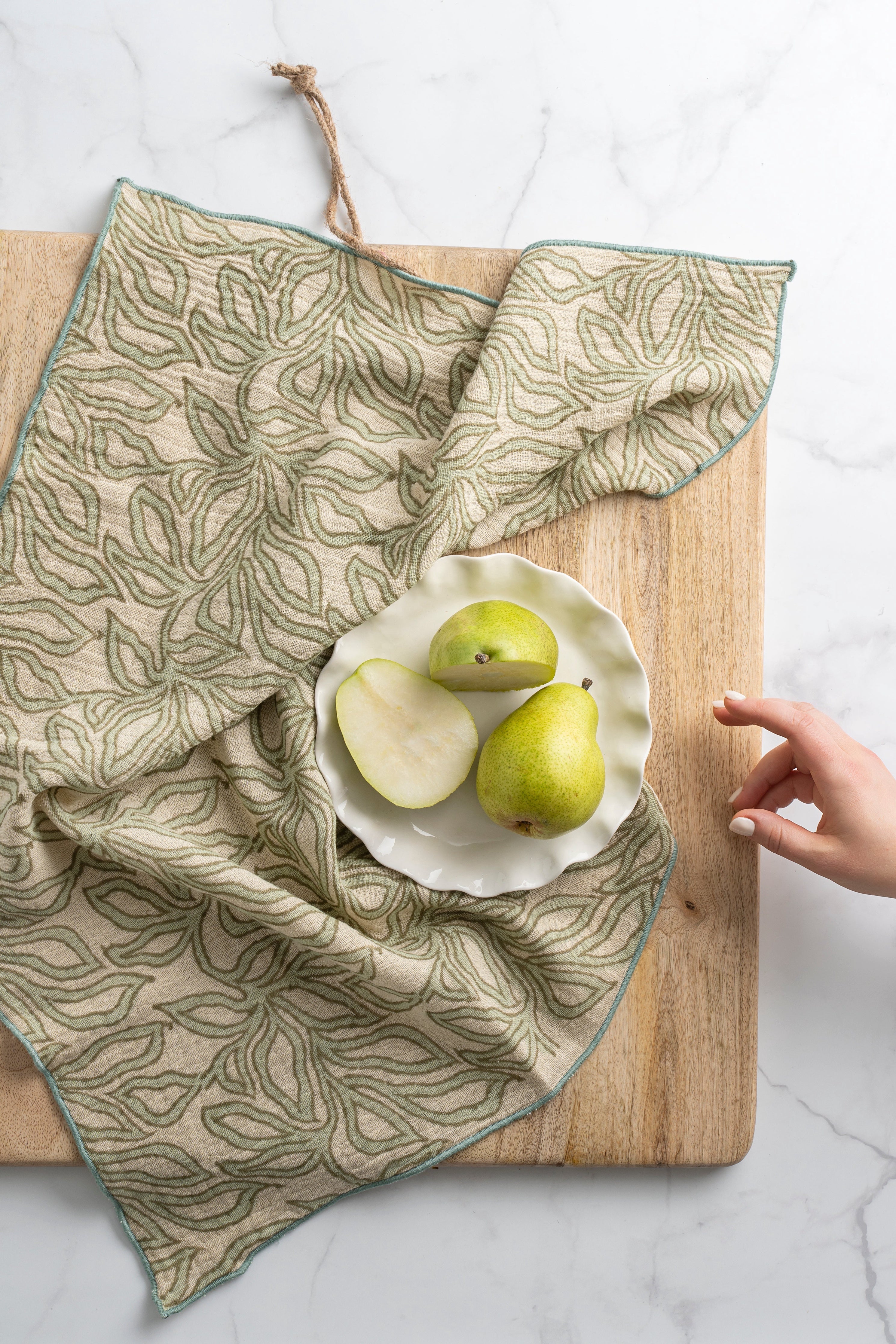 Linges à vaisselle Nori fait à la main | Ensemble de 2 | Coton biologique