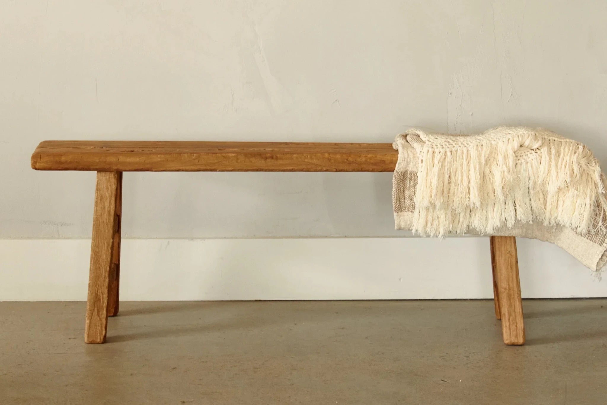 Banc Vintage Étroit en Teck Recyclé | 150 cm - Les Trouvailles de JustineBancsCRUSOË
