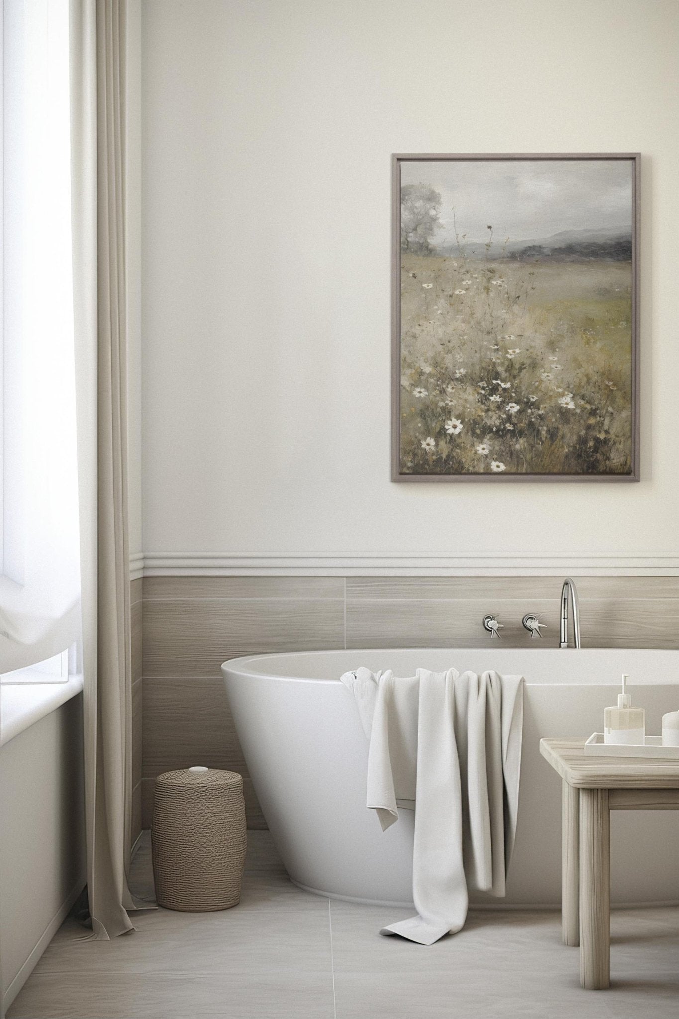 BLOSSOM, Oeuvre sur toile étirée - Les Trouvailles de JustineDernière chanceOleka Canvas9X12Bois naturel
