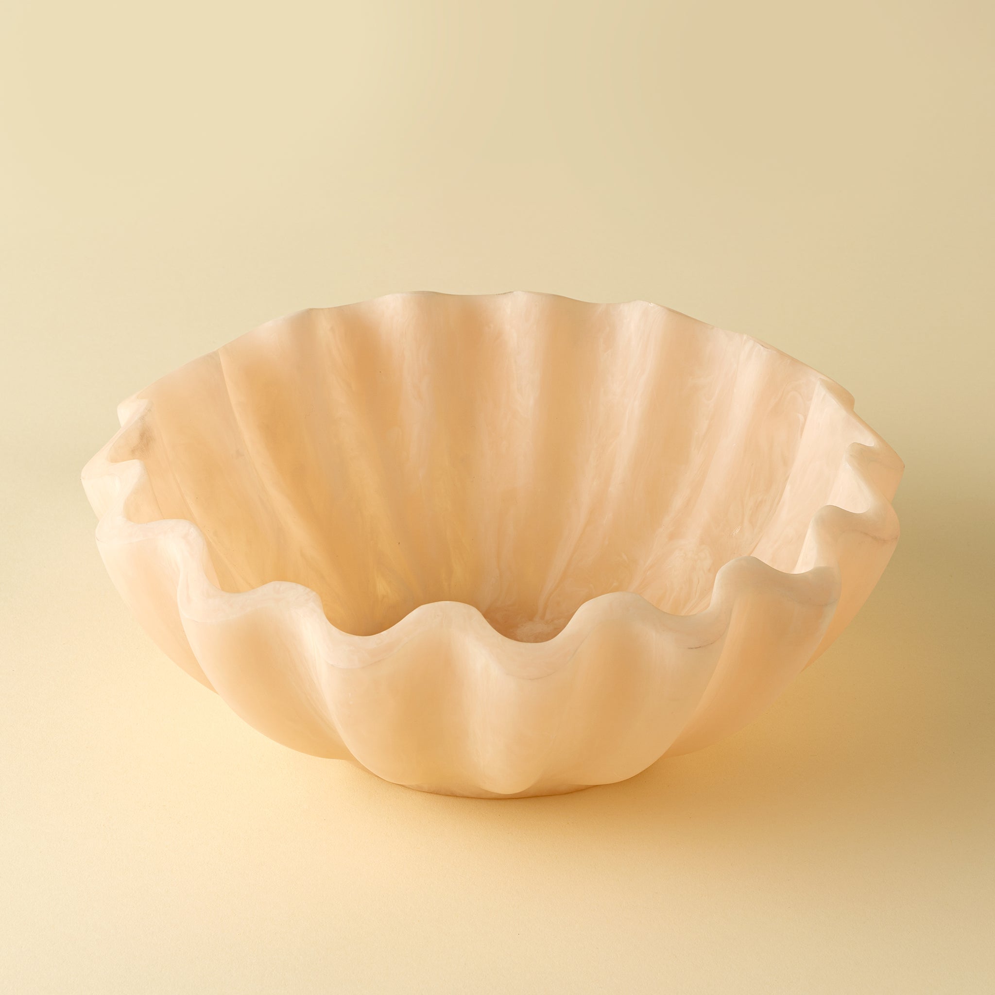 Bol décoratif Scallop, Grand format | Fait à la main | Décoratif et Élégant | Indaba - Les Trouvailles de JustineIndaba Home