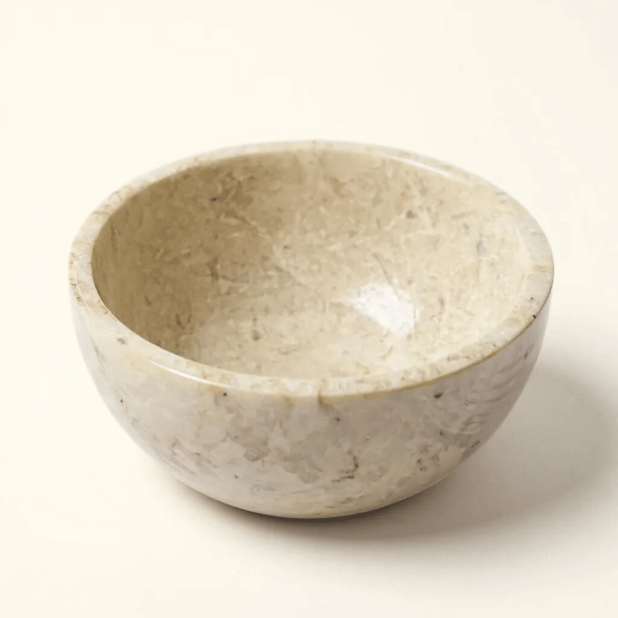 Bol en marbre | Crème - Les Trouvailles de JustineBols décoratifsCRUSOË10 cm