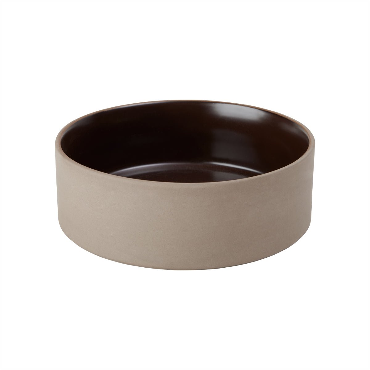 Bol pour chien Sia en céramique format moyen OYOY Living Design, style nordique minimaliste pour nourriture et eau.