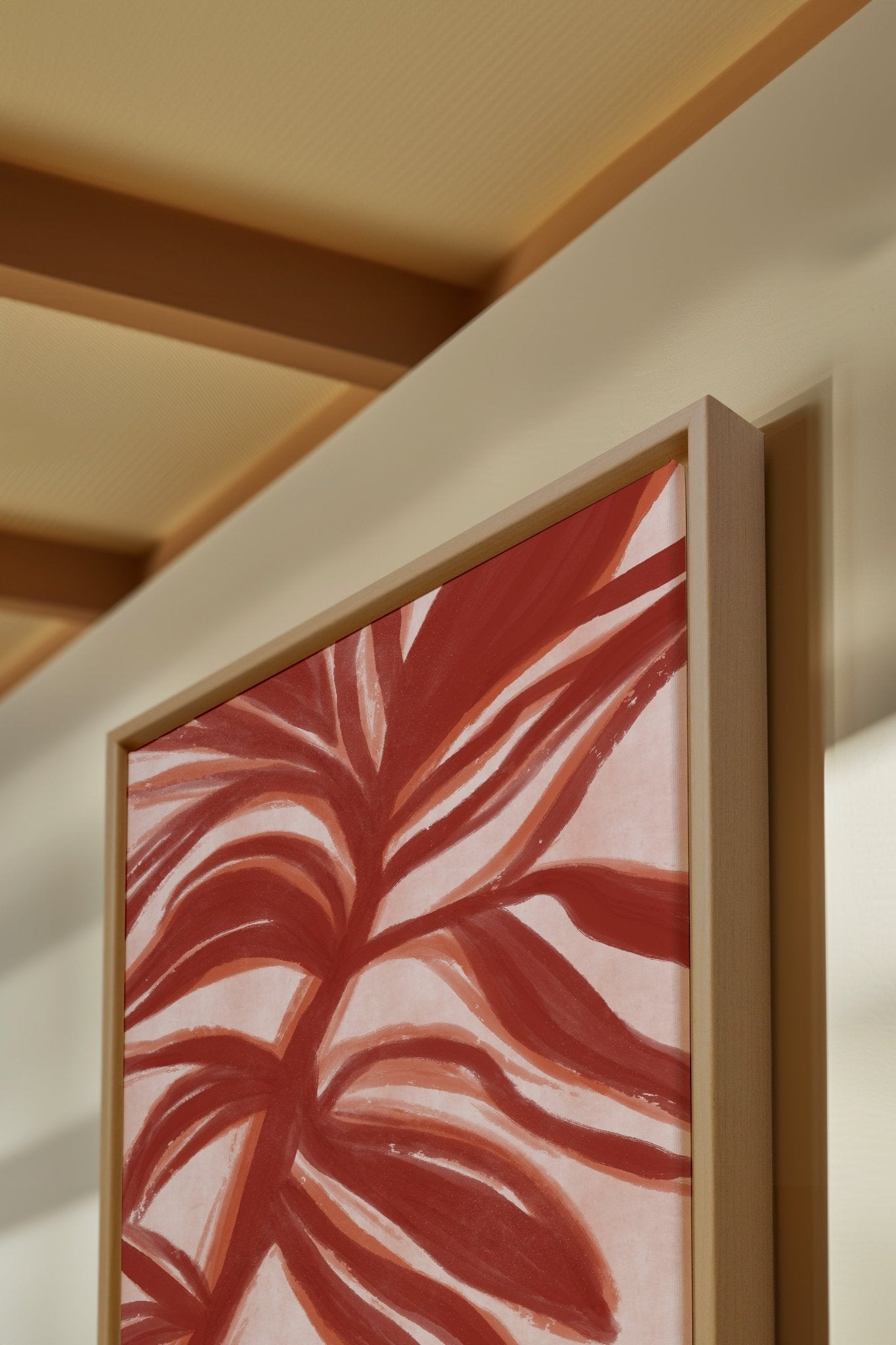 BOTANIC FLAME, Oeuvre sur toile étirée - Les Trouvailles de JustinecanvasOleka Canvas12x16Bois naturel