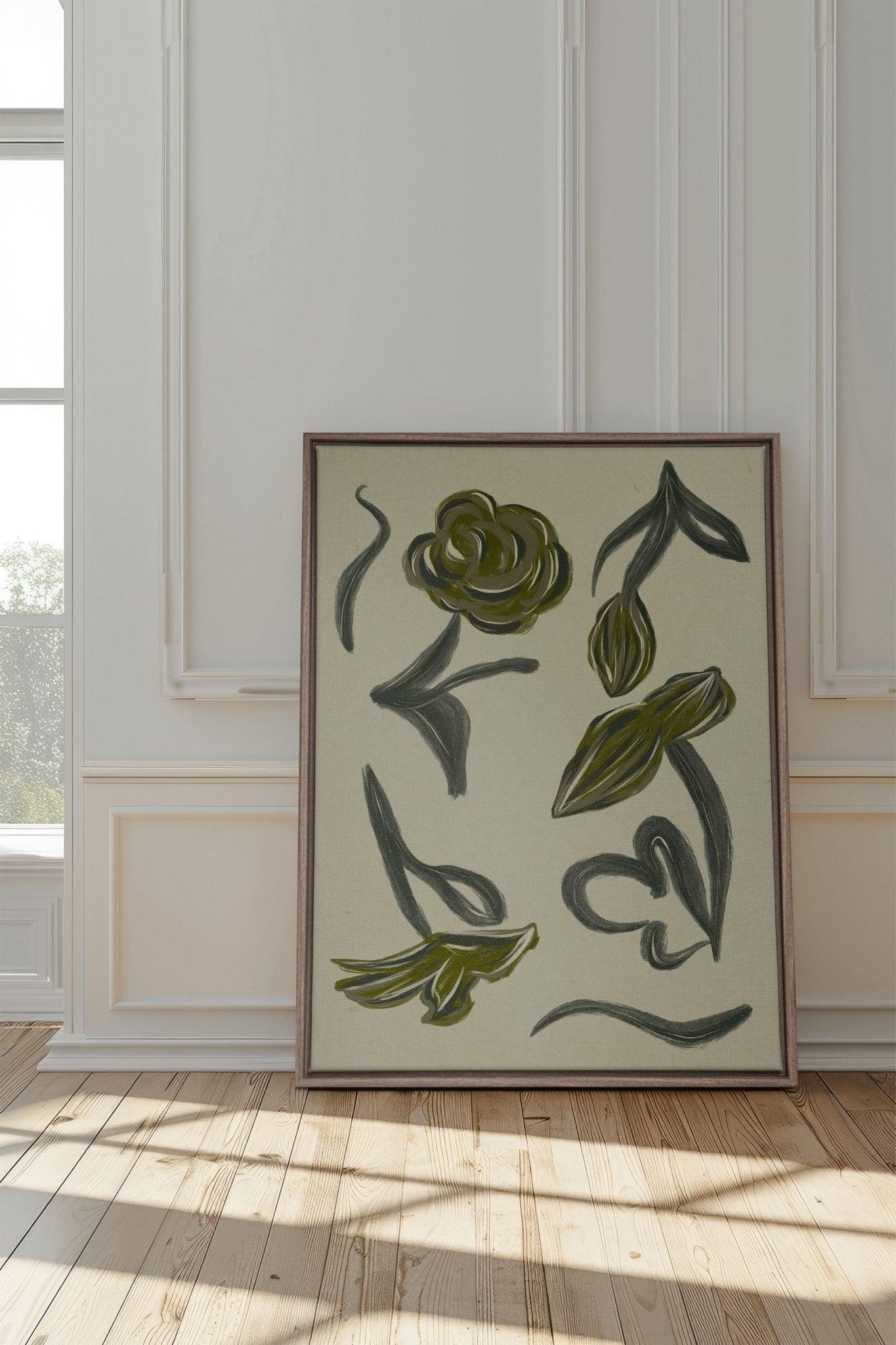 BOTANIC RELIC, Oeuvre sur toile étirée - Les Trouvailles de JustinecanvasOleka Canvas12x16Bois Oak