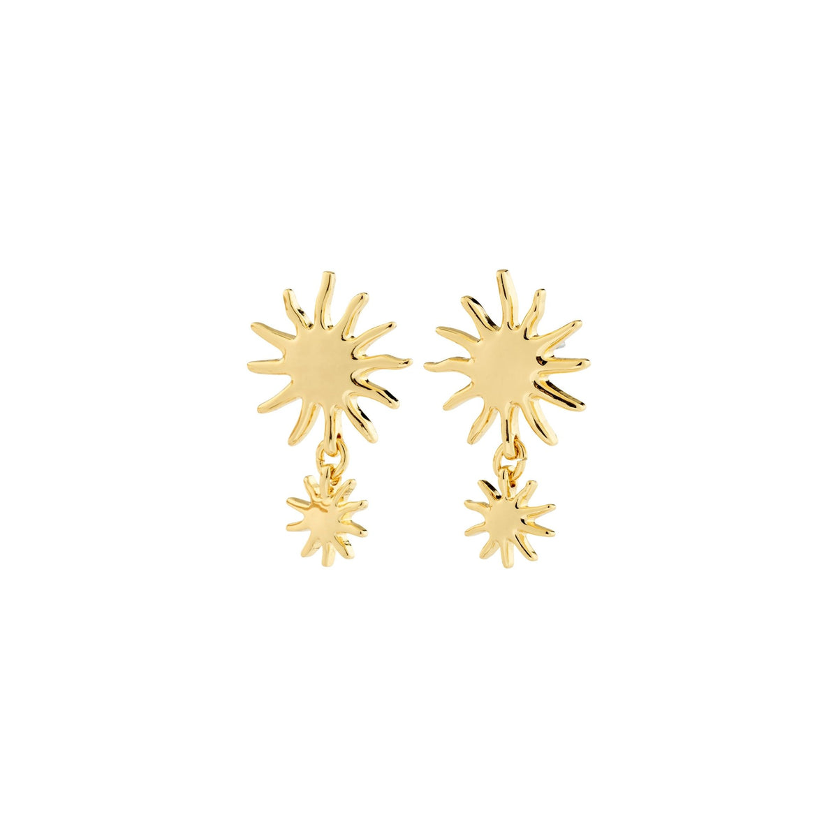Boucles d’oreilles LYRICUS soleil plaquées or