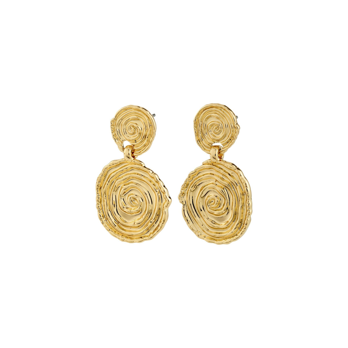 Boucles d’oreilles AIR spirale plaquées or