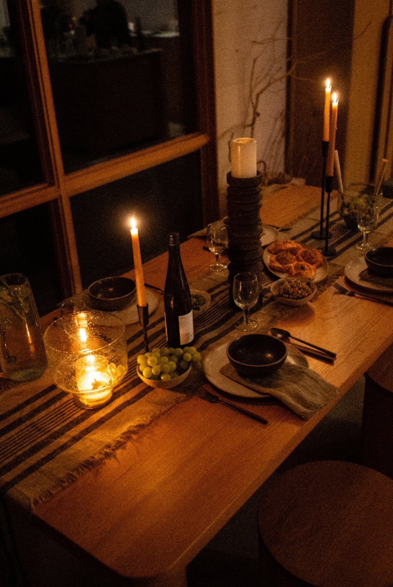 Bougeoir Sedona | Grand format | Fait main en bois de manguier - Les Trouvailles de JustineIndaba Home