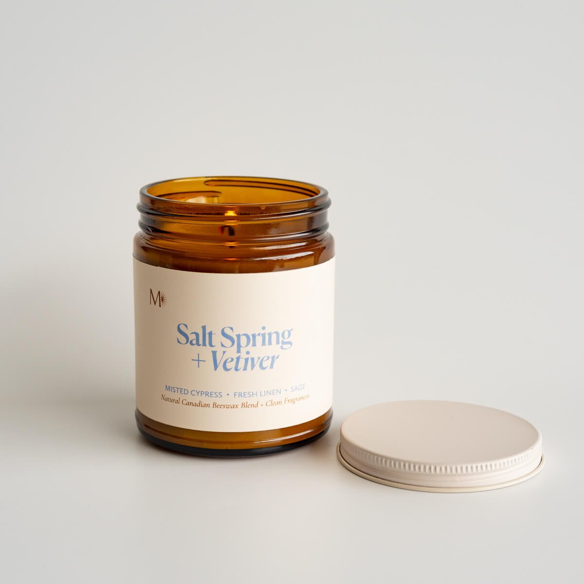 Bougie en pot Salt Spring + Vétiver - Les Trouvailles de JustineCandlesMisiyo Candle Co