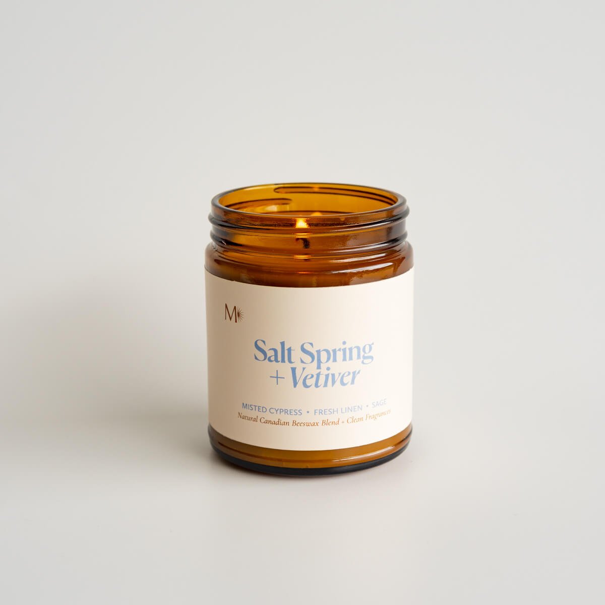 Bougie en pot Salt Spring + Vétiver - Les Trouvailles de JustineCandlesMisiyo Candle Co