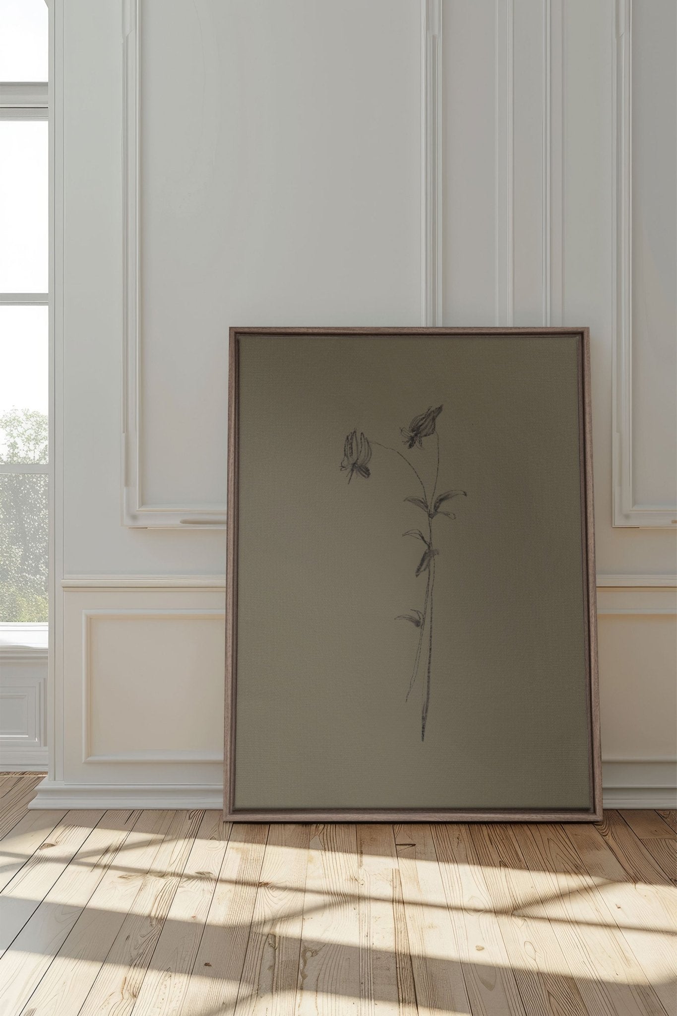 BOUTON SAUVAGE, Oeuvre sur toile étirée - Les Trouvailles de JustinecanvasOleka Canvas12x16Bois Oak