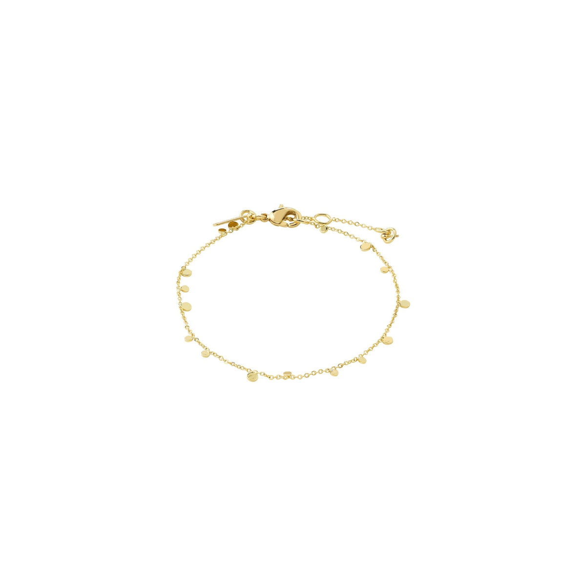 Bracelet BAYLEN Pilgrim fait à la main avec fine chaîne, petites pièces décoratives et 99 % de matériaux recyclés.