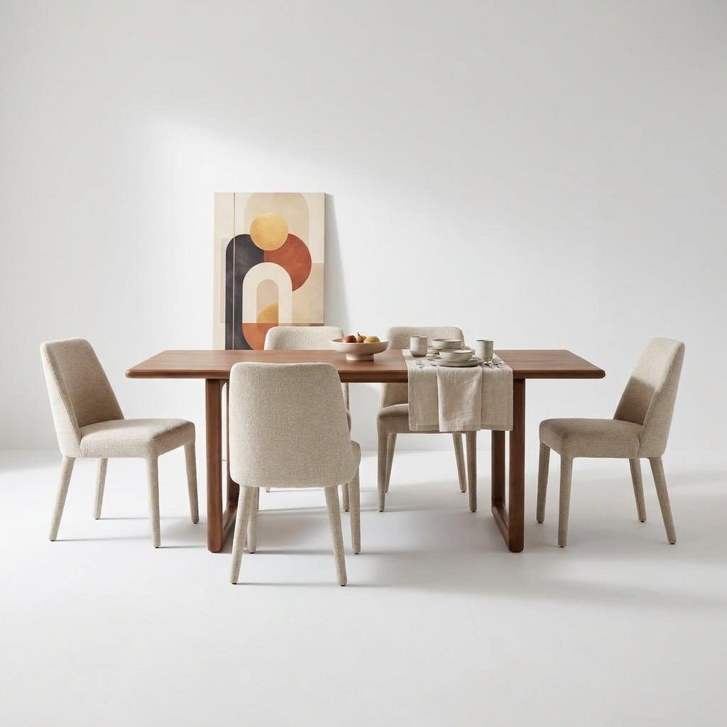Table de salle à manger Brampton | Fabrication artisanale | Acacia massif