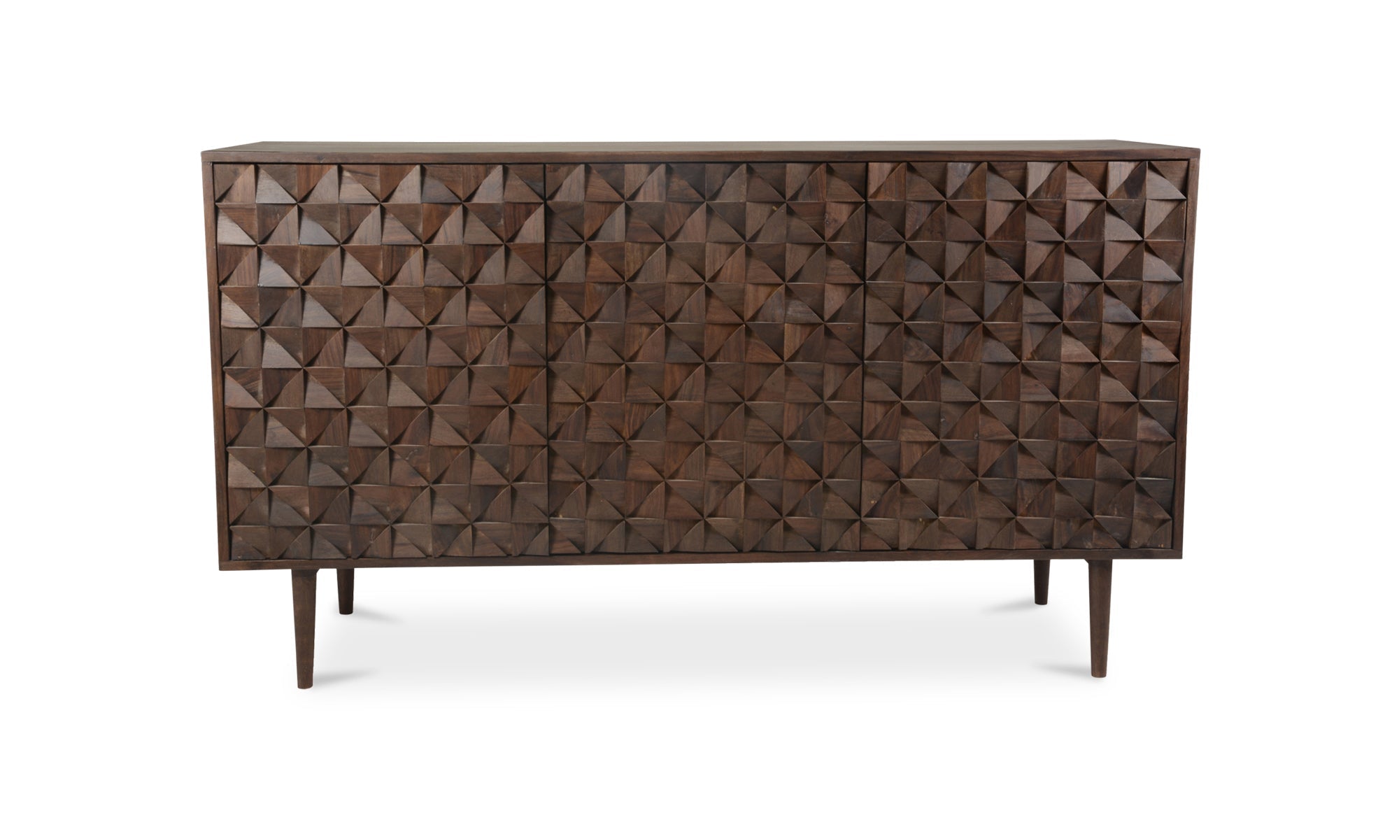 Buffet Phoenix 3 portes bois de sheesham massif fond blanc